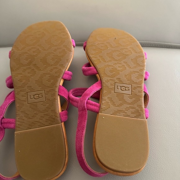 UGG "Mytis" Suede Fuschia Pink Sandals - US Size 9 - EUC - Picture 6 of 6